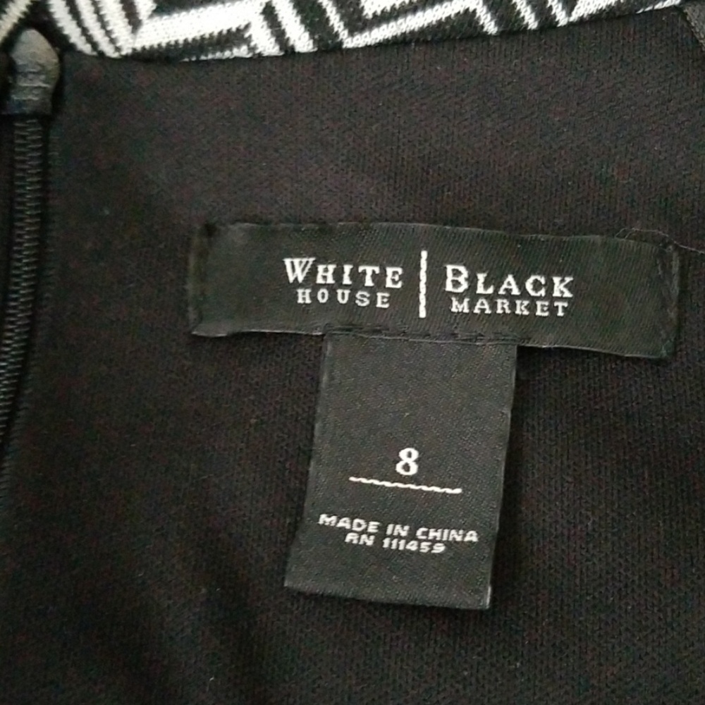 Size 8 black an white dress